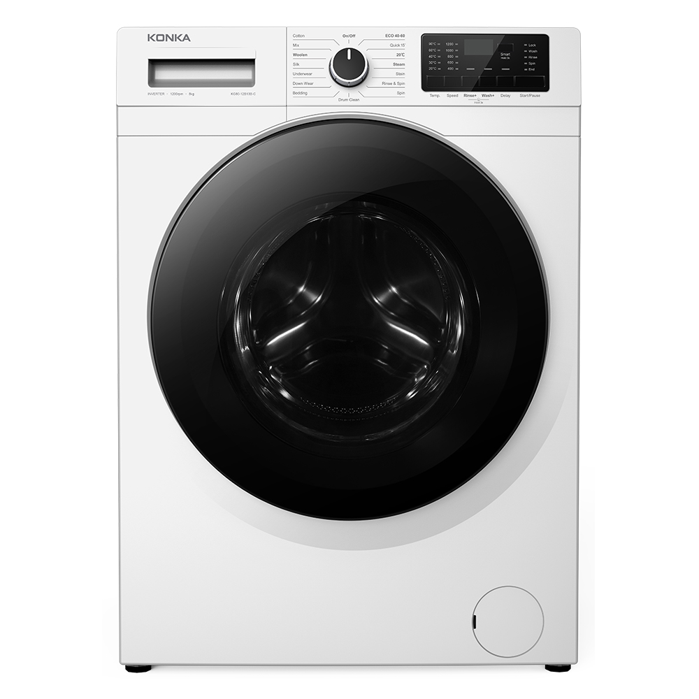 מכונת כביסה פתח קדמי 8 ק"ג KONKA דגם KONKA KG80-12B13B-C