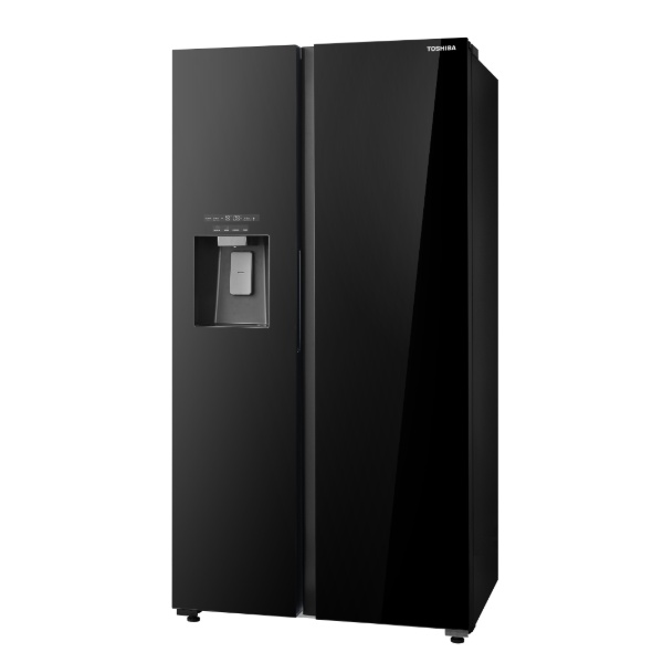 מקרר דלת לצד דלת 568 ליטר זכוכית שחורה Toshiba דגם GR-RS755WIA-PGL(22)
